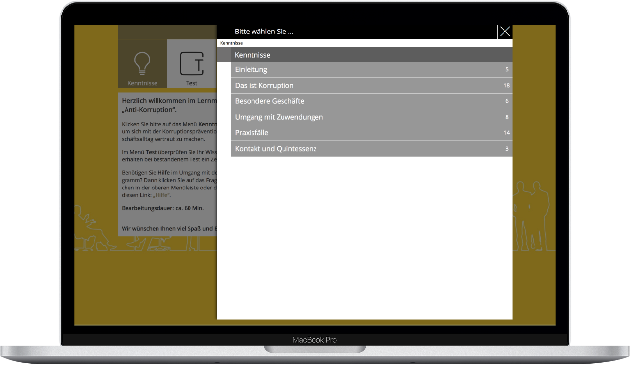 Screenshot: Vertonte Animation aus dem E-Learning Kurs Compliance-Grundlagen